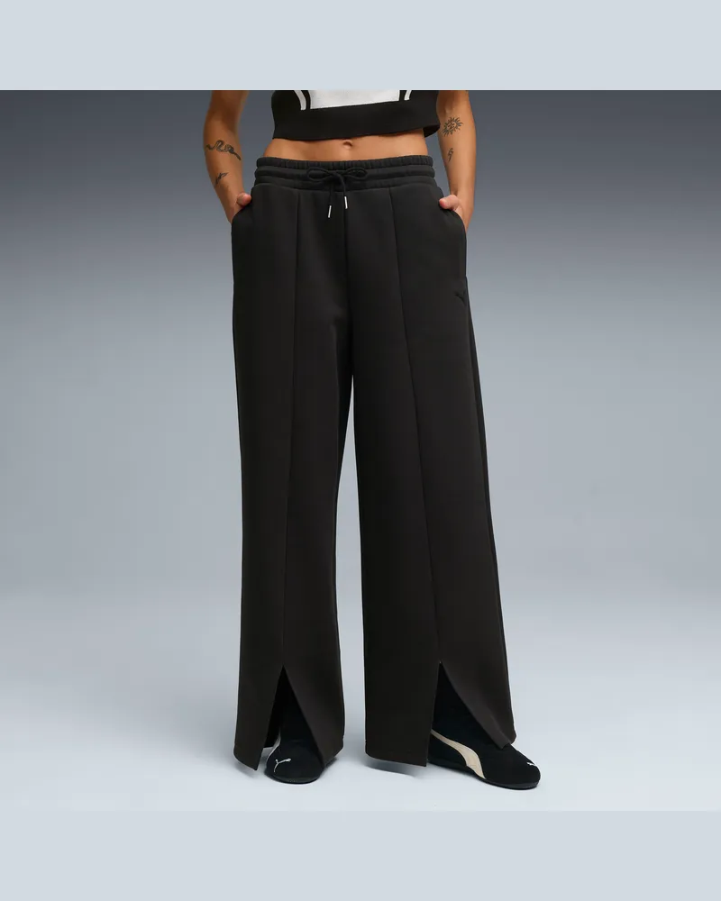 Puma Pantaloni Wardrobe Essentials vestibilità comoda da donna, Abbigliamento, Nero Black
