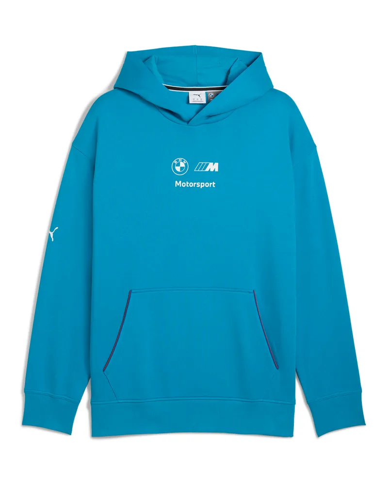 Puma Felpa con cappuccio in pile BMW M Motorsport Essentials da uomo, Accessori, Blu Blue