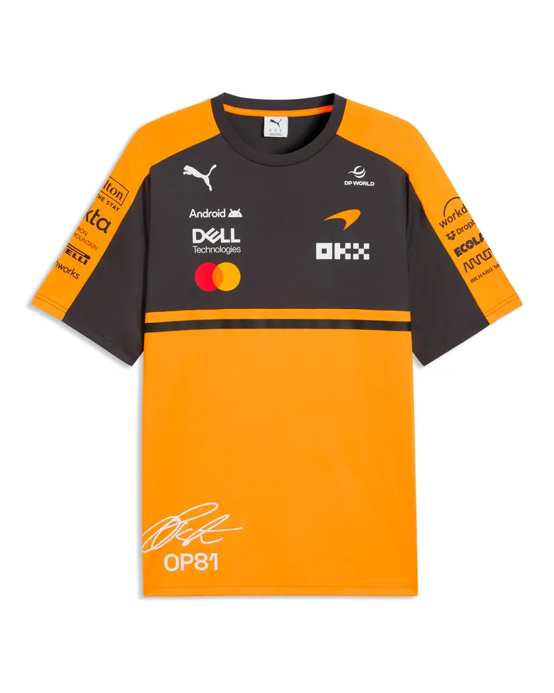 Puma T-shirt  x McLAREN RACING Replica Piastri da uomo, Accessori, Arancione Orange