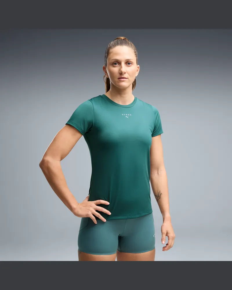 Puma T-shirt grafica  x HYROX da donna, Abbigliamento, Verde Green