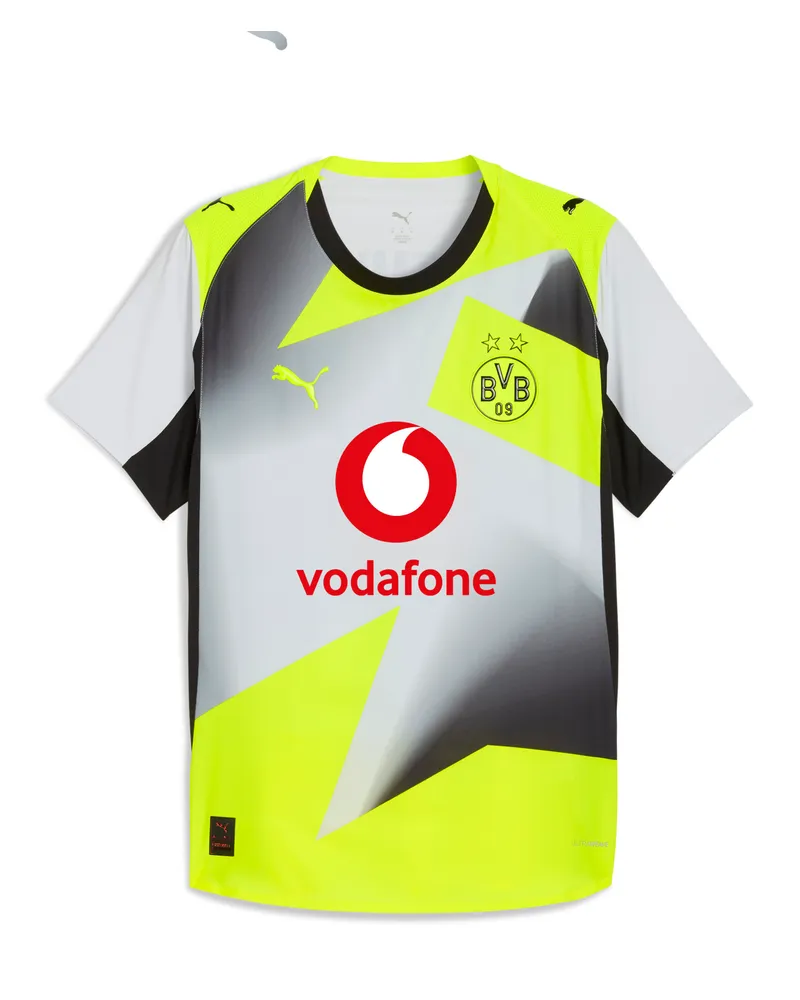 Puma Maglia gara Away Borussia Dortmund Authentic 25/26 da uomo, Accessori, Grigio Gray