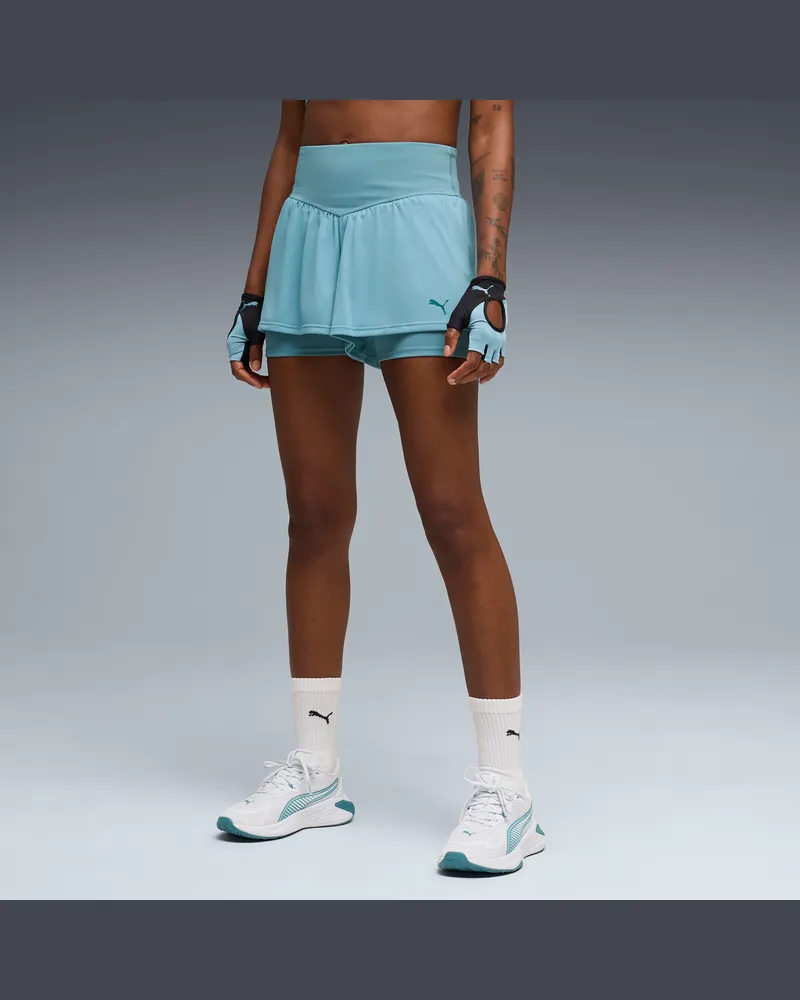 Puma Shorts  SHAPE 2-in-1 3" da donna, Abbigliamento, Blu Blue