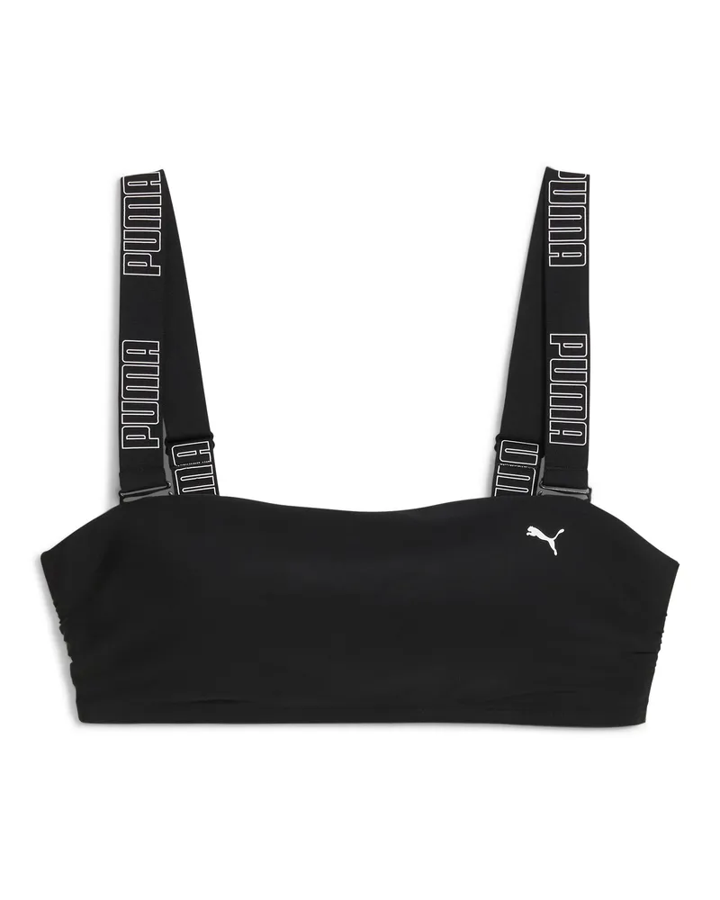 Puma Top da nuoto a fascia  da donna, Abbigliamento, Nero Black
