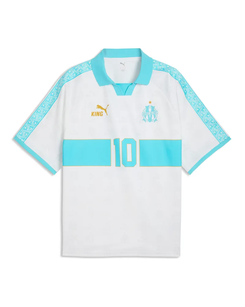 Puma Maglia Olympique de Marseille KING Retro da uomo, Accessori, Bianco White