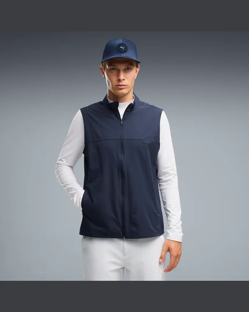 Puma Gilet da golf Avant da uomo, Abbigliamento, Blu Blue