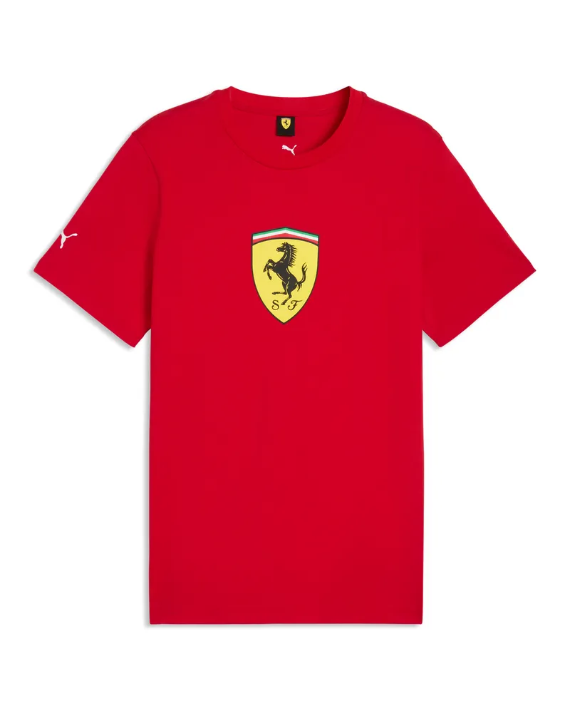 Puma T-shirt Scuderia Ferrari ColouRosso Shield da uomo, Accessori Red