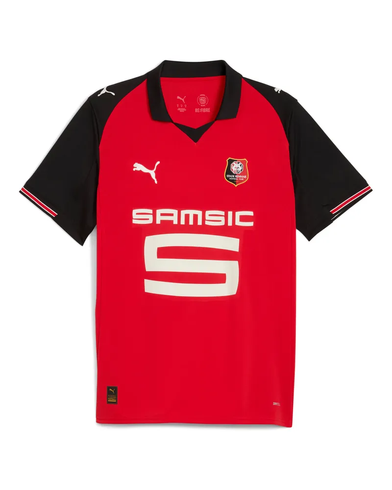 Puma Maglia gara Home Stade Rennais FC 25/26 da uomo, Accessori, Rosso Red
