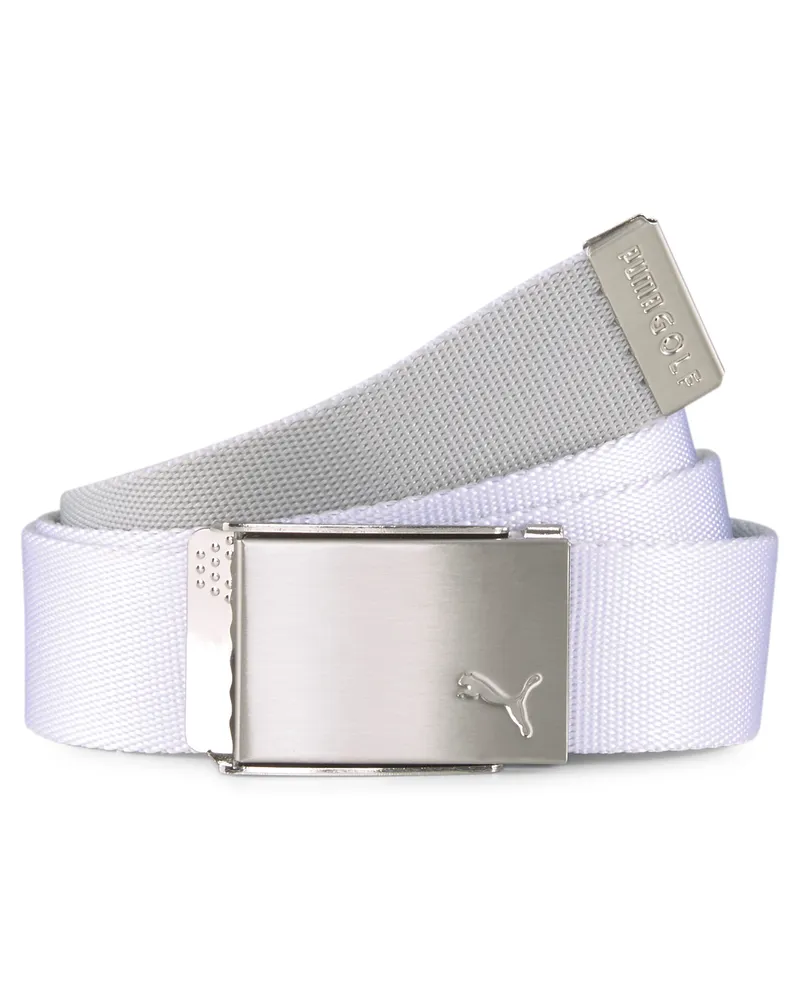 Puma Cintura da golf in tessuto reversibile uomo, Accessori, Bianco White