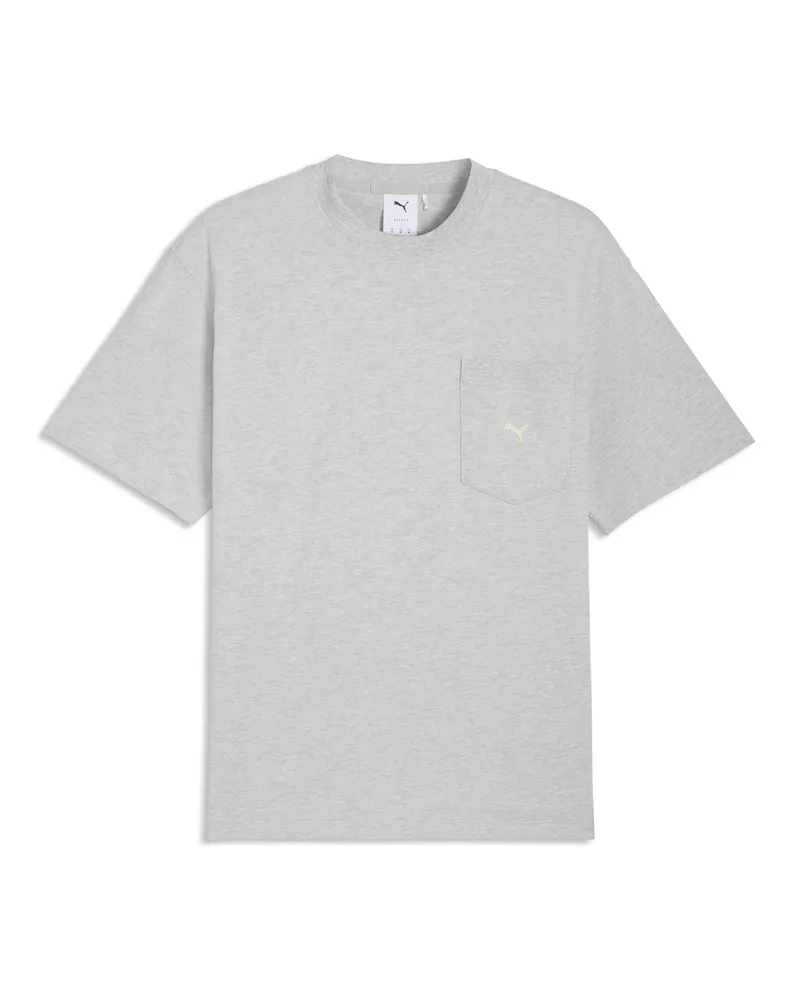 Puma T-shirt Select Essentials Pocket da uomo, Accessori, Grigio Gray