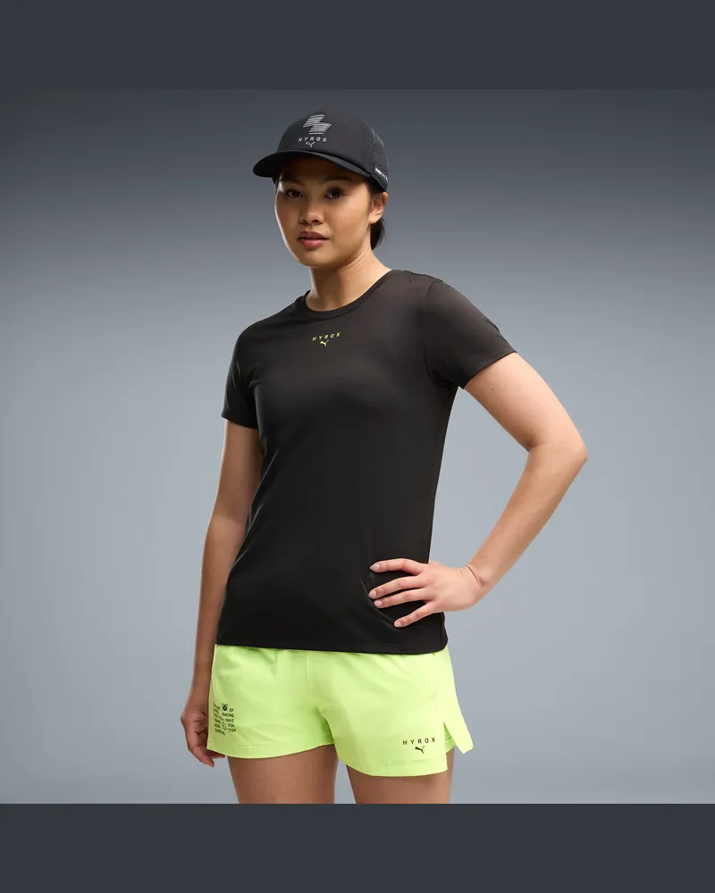 Puma T-shirt grafica  x HYROX da donna, Abbigliamento, Nero Black