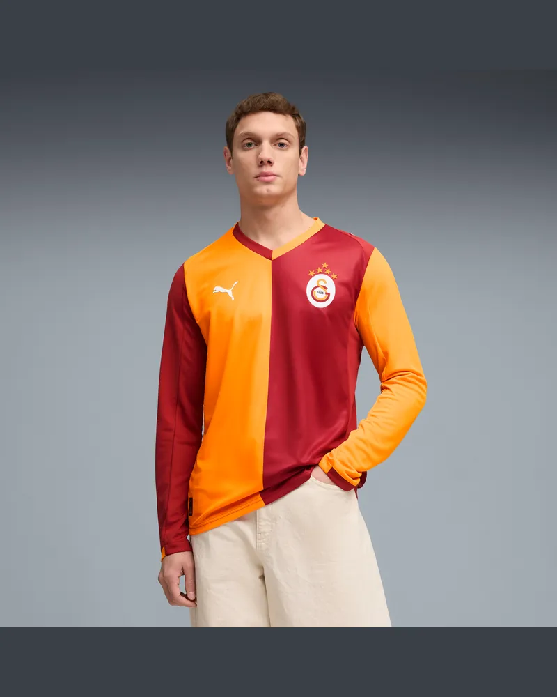 Puma Maglia gara Home a maniche lunghe Galatasaray SK da uomo, Accessori, Rosso Red