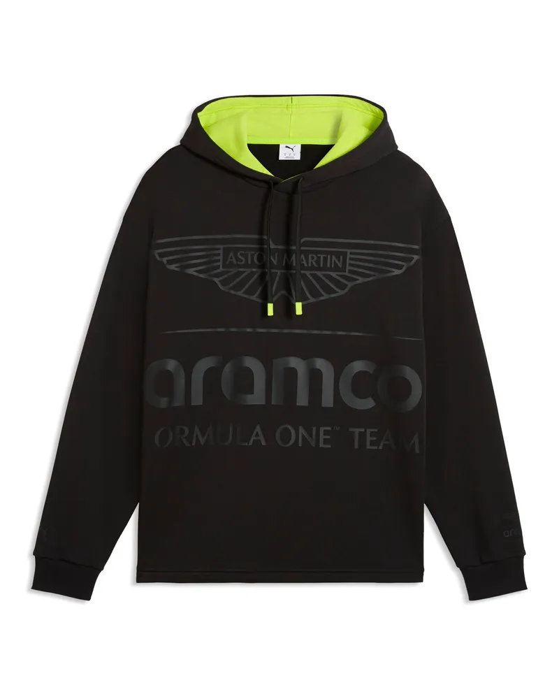 Puma Felpa con cappuccio  x ASTON MARTIN ARAMCO F1® TEAM dal taglio morbido da uomo, Accessori, Nero Black