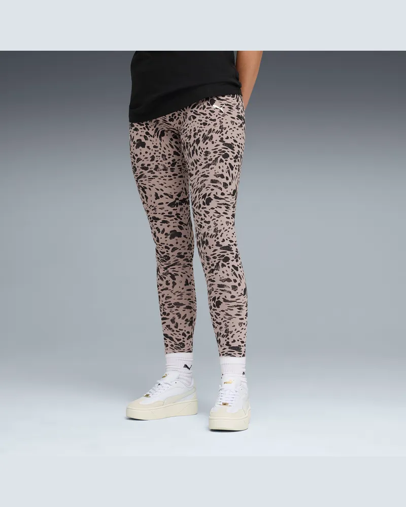 Puma Leggings con stampa Essentials Animal da donna, Abbigliamento, Beige Beige