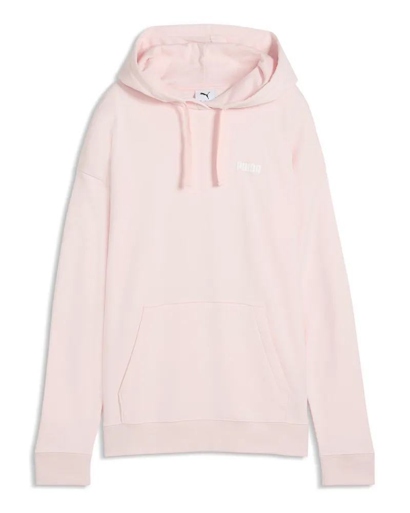 Puma Felpa con cappuccio con logo piccolo Essentials dal taglio morbido da donna, Abbigliamento, Rosa Pink