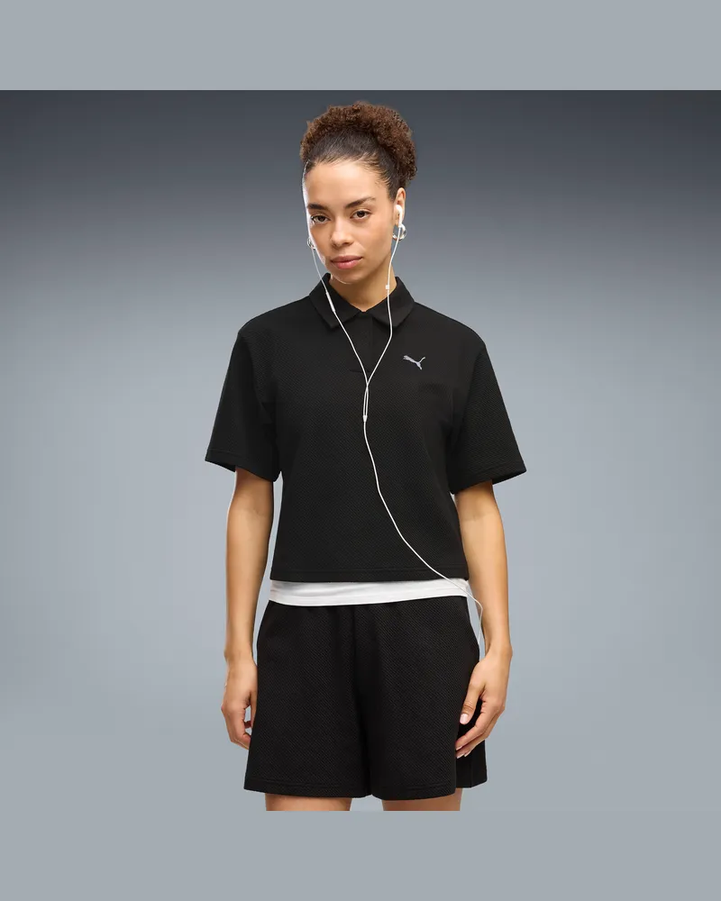 Puma Polo  Class dal taglio morbido da donna, Abbigliamento, Nero Black