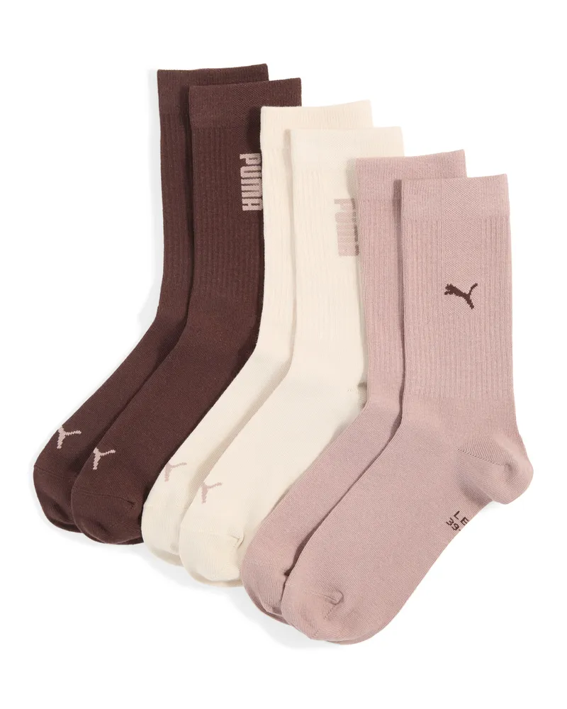 Puma Calze alte  unisex (confezione da 3), Accessori, Beige Beige