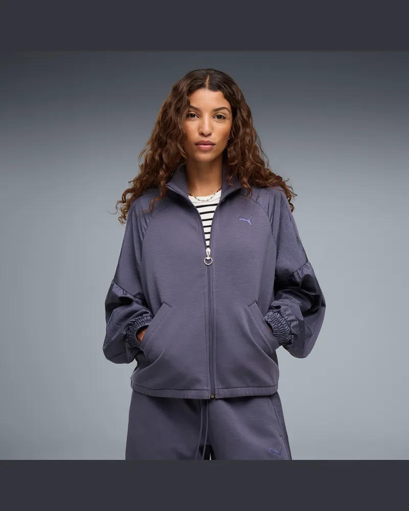 Puma Giacca con zip HER dal taglio morbido da donna, Abbigliamento, Grigio Gray