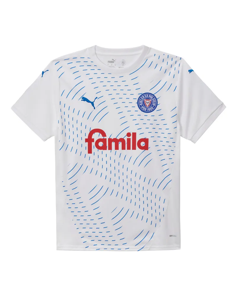 Puma Maglia gara Away Holstein Kiel 24/25 da uomo, Abbigliamento, Bianco White