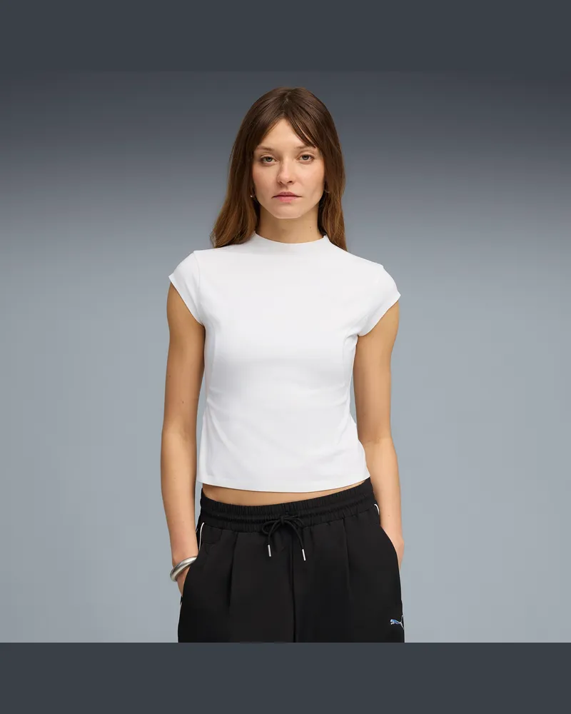 Puma T-shirt TECH SENSE dryCELL da donna, Abbigliamento, Bianco White