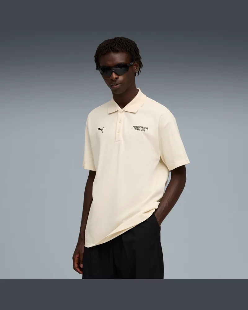 Puma Polo Porsche Legacy da uomo, Abbigliamento, Bianco White