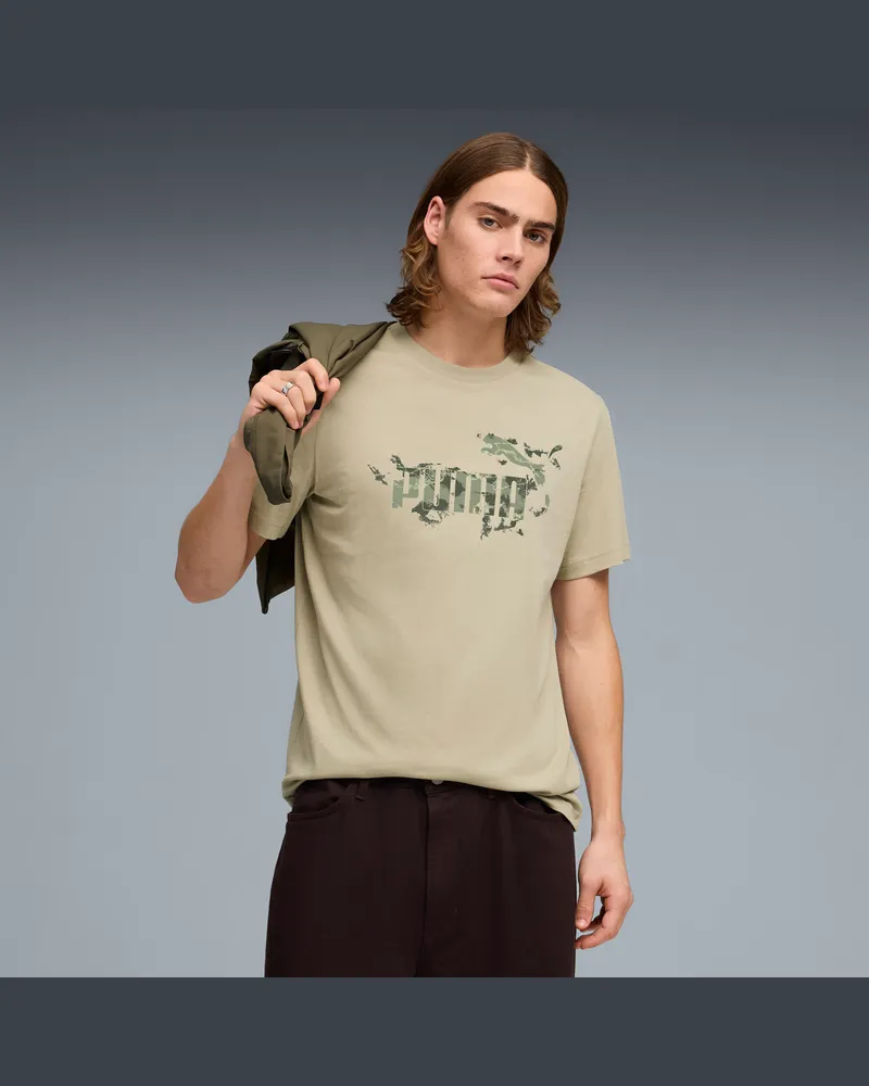 Puma T-shirt Camo da uomo, Abbigliamento, Beige Beige