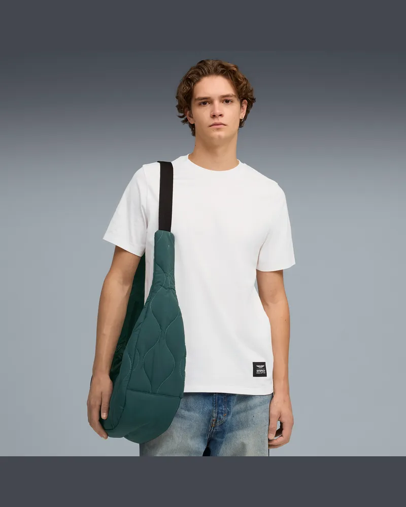 Puma T-shirt con grafica  x ASTON MARTIN ARAMCO F1® TEAM da uomo, Abbigliamento, Bianco White