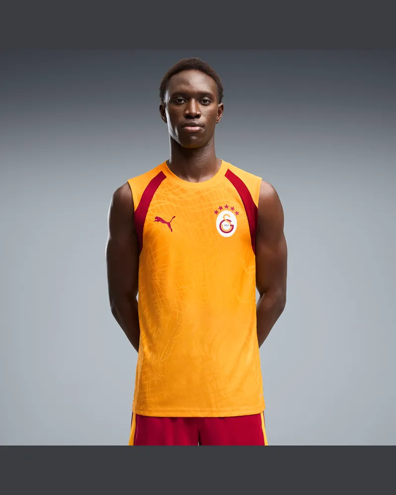 Puma Galatasaray S.K. Maglia da training da uomo, Abbigliamento, Arancione Orange