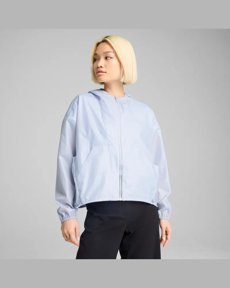 Puma Giacca a vento oversize WARDROBE ESS da donna, Abbigliamento, Blu Blue