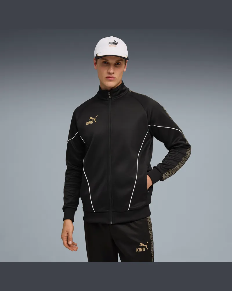 Puma Giacca da calcio KING Anthem da uomo, Abbigliamento, Nero Black