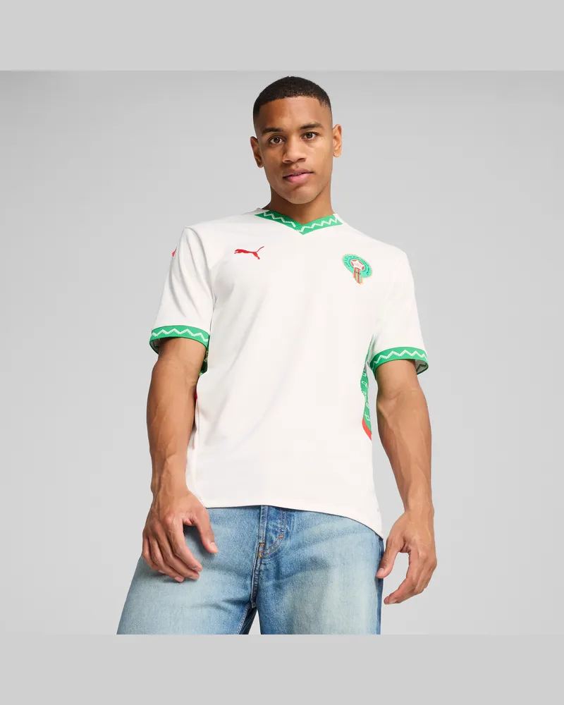 Puma Maglia gara Away Marocco 2025 da uomo, Abbigliamento, Bianco White
