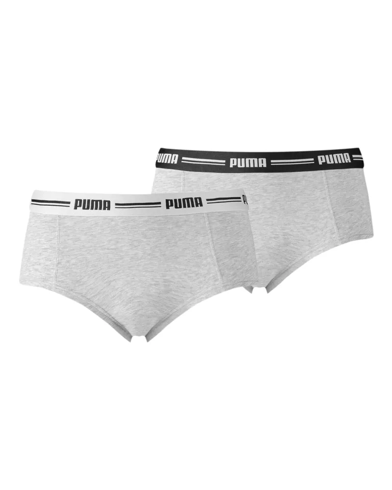 Puma Mini pantaloncini  Donna in confezione da 2, Abbigliamento, Grigio Gray