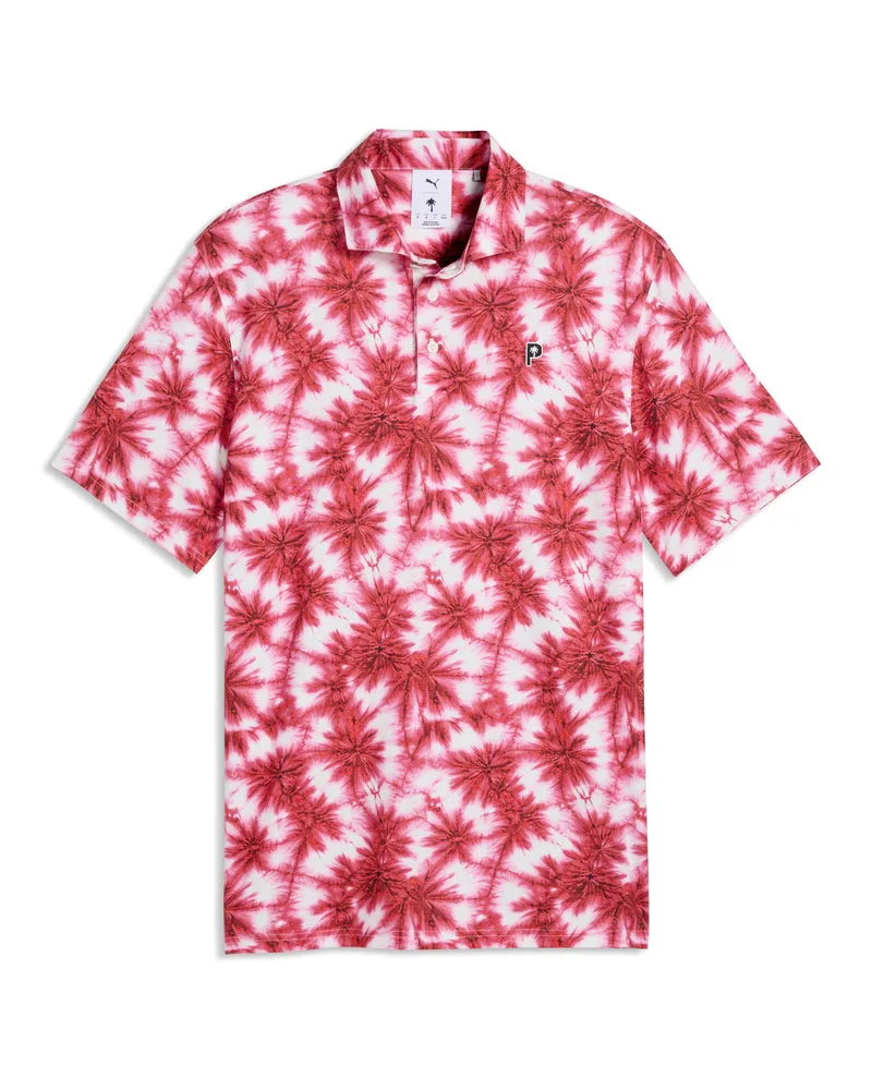 Puma Polo da golf Palm  x PALM TREE CREW da uomo, Accessori, Bianco White