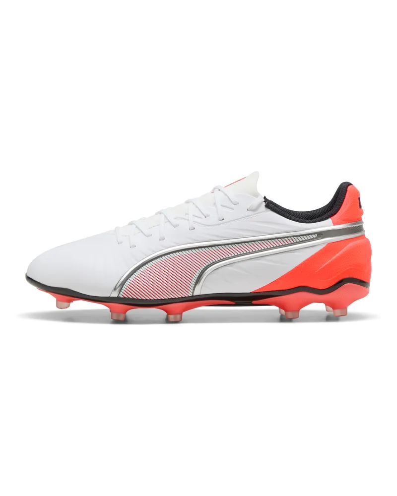 Puma Scarpe da calcio KING MATCH FG/AG unisex, Scarpe, Bianco White