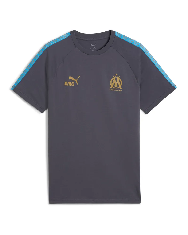 Puma T-shirt Olympique de Marseille KING da uomo, Accessori, Grigio Gray