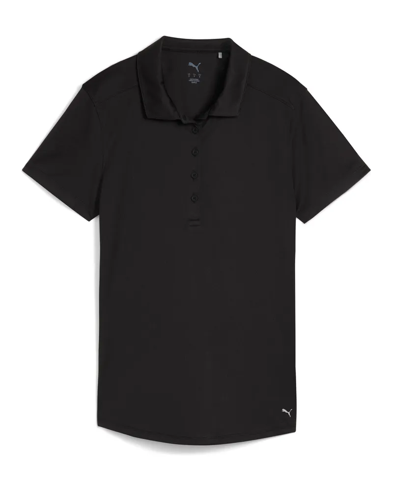 Puma Polo a maniche corte Pure 2.0 da donna, Abbigliamento, Nero Black