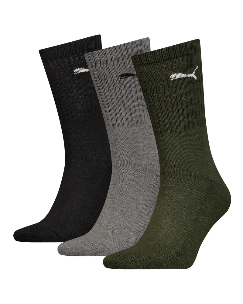 Puma Calzini  Unisex (confezione da 3), Abbigliamento, Verde Green