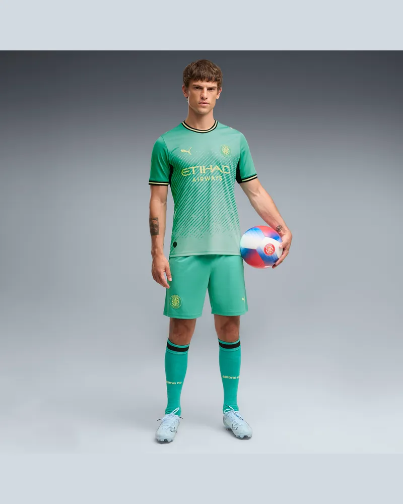 Puma Girona F.C. Shorts 26/27 da uomo, Abbigliamento, Verde Green