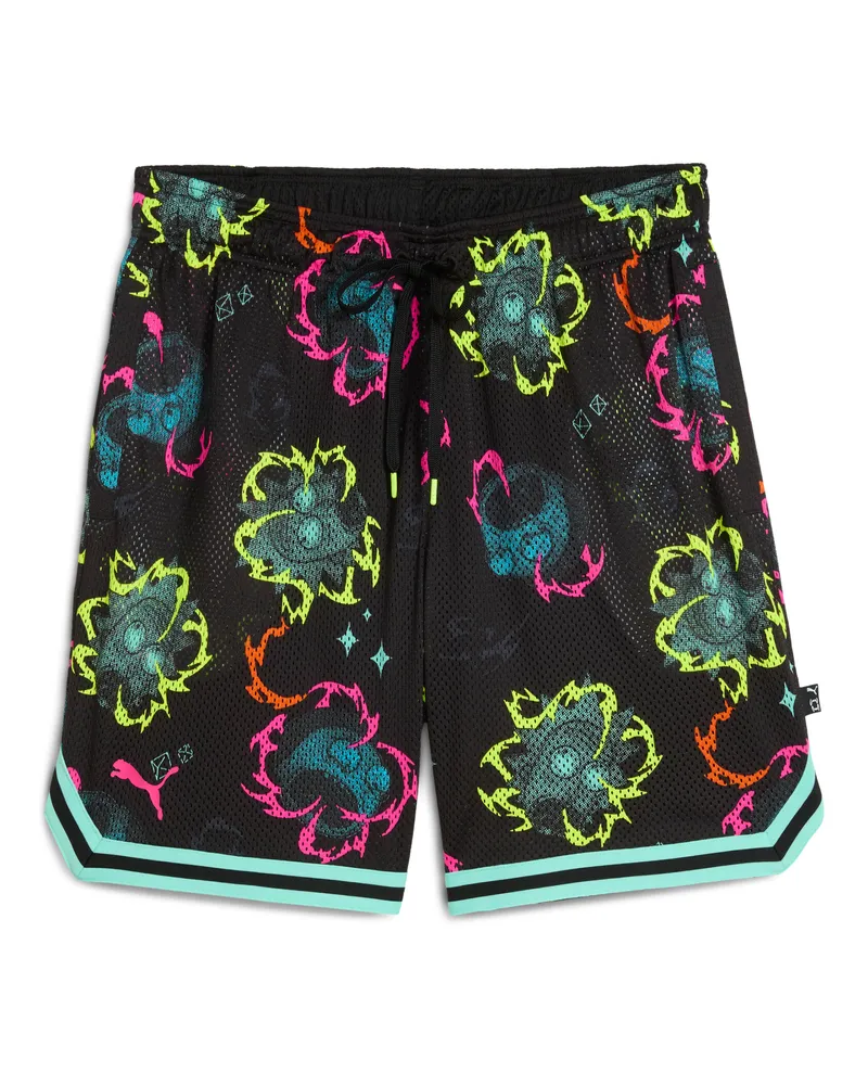 Puma Shorts con stampa integrale  x RICK AND MORTY unisex, Accessori, Nero Black