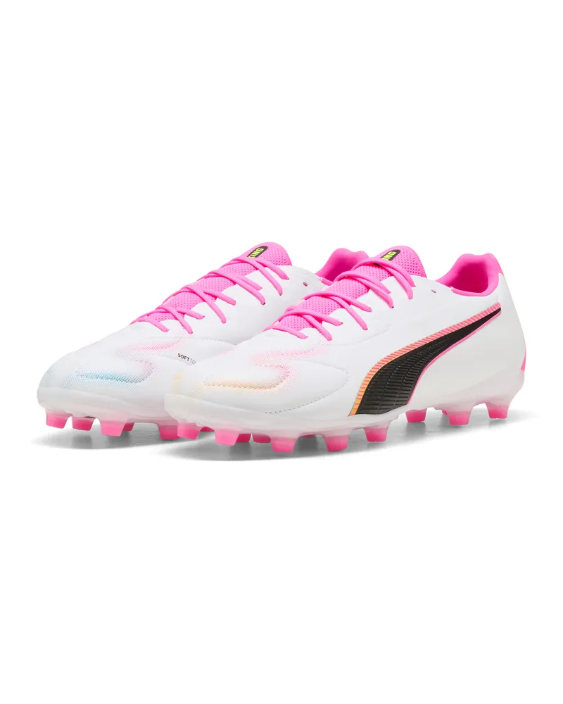 Puma Scarpe da calcio KING 20 MATCH FG/AG unisex, Scarpe, Bianco White