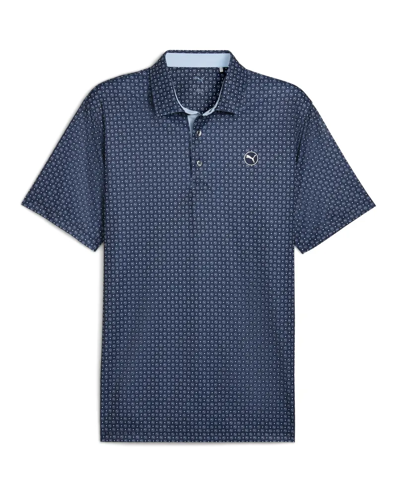 Puma Polo da golf Pure 2.0 Circle Cat da uomo, Abbigliamento, Blu Blue