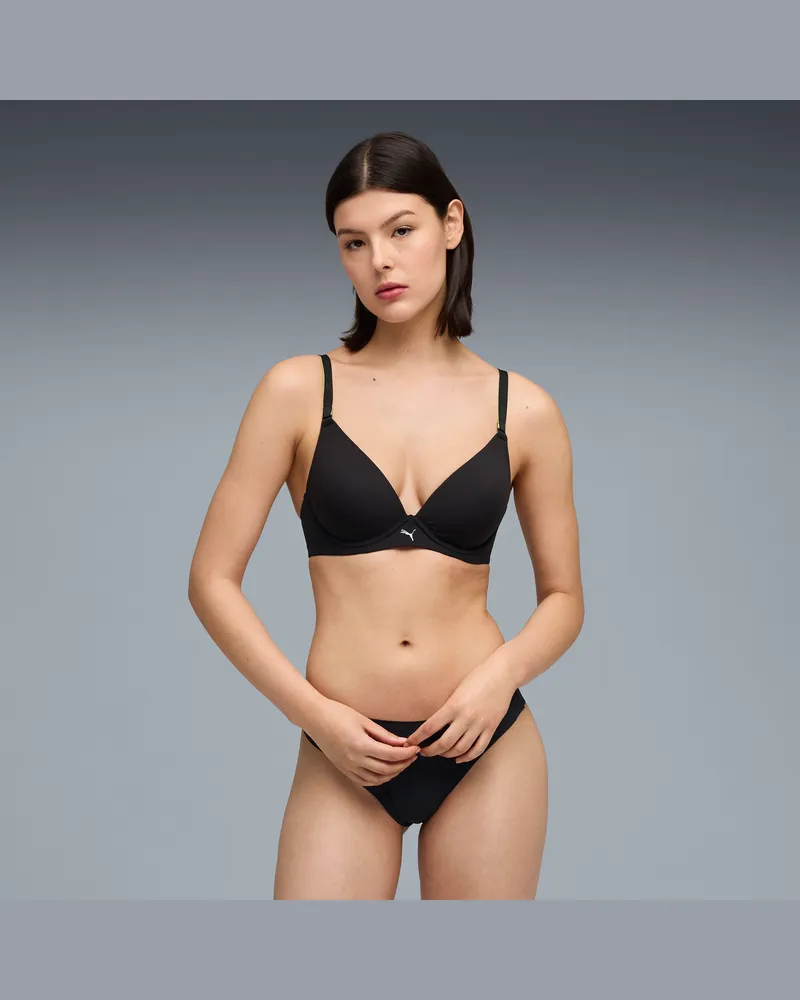 Puma Reggiseno imbottito  da donna, Abbigliamento, Nero Black