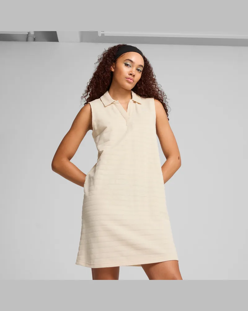Puma Vestito senza maniche ESS ELEVATED vestibilità comoda da donna, Accessori, Bianco White