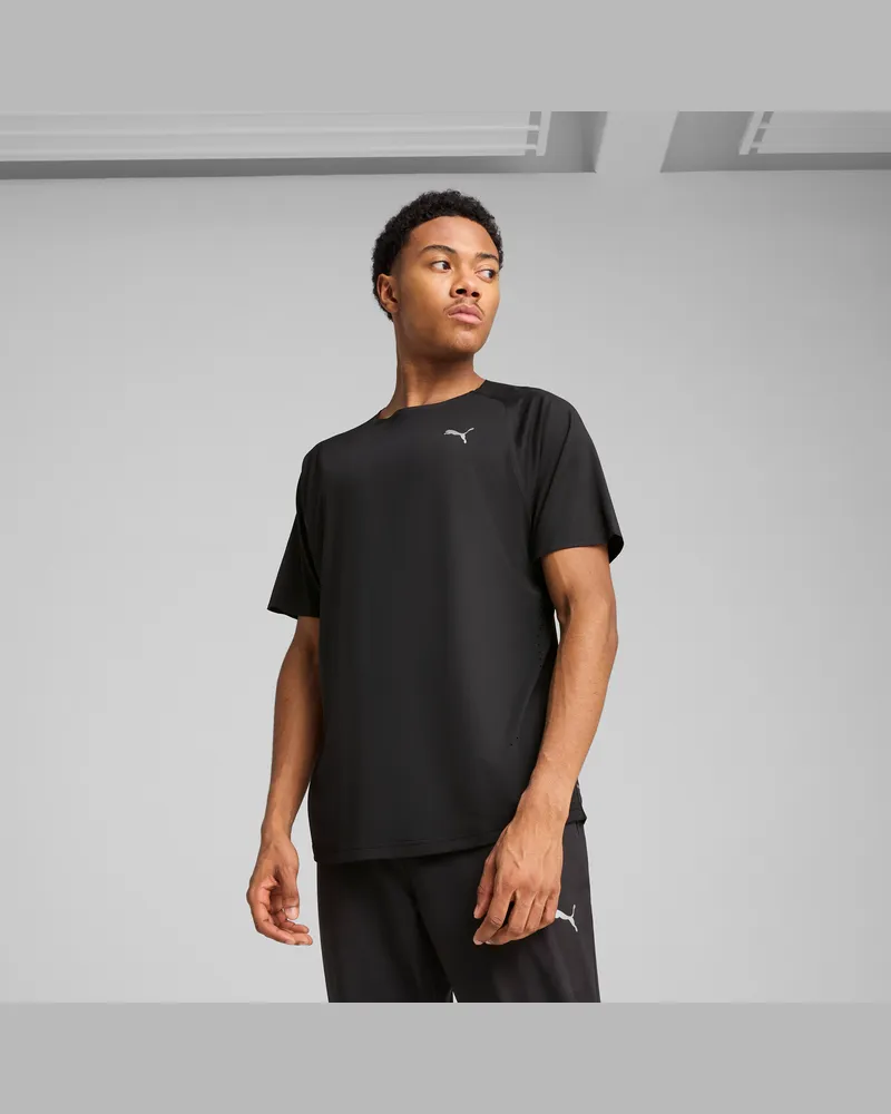 Puma T-shirt da running CLOUDSPUN da uomo, Abbigliamento, Nero Black