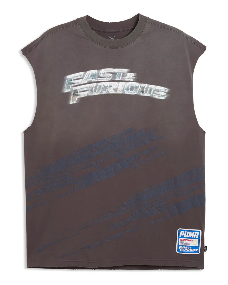 Puma T-shirt  x FAST & FURIOUS dal taglio morbido da uomo, Accessori, Grigio Gray
