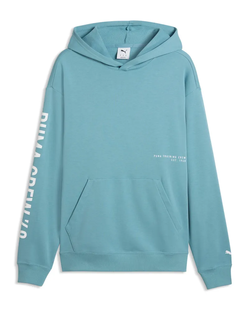 Puma Felpa con cappuccio Graphics Training da uomo, Accessori, Blu Blue