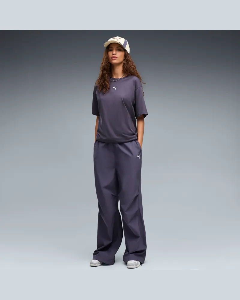 Puma Pantaloni stile parachute in tessuto Wardrobe Essentials da donna, Abbigliamento, Grigio Gray