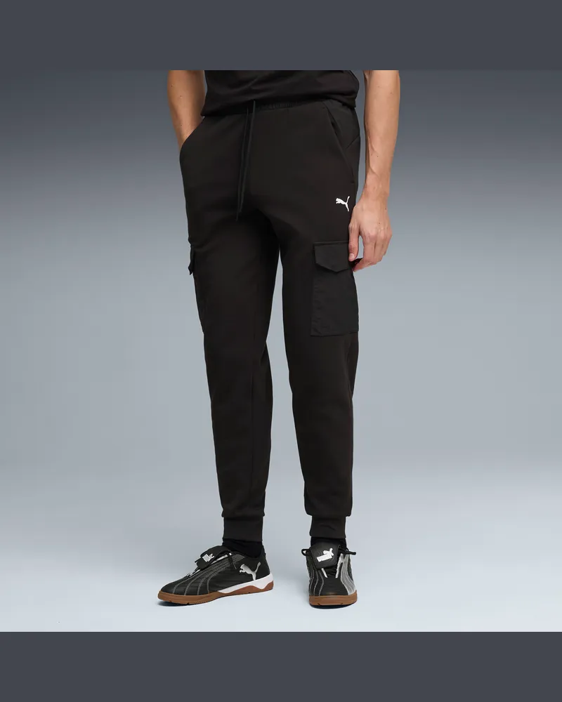 Puma Pantaloni cargo  Sport da uomo, Abbigliamento, Nero Black