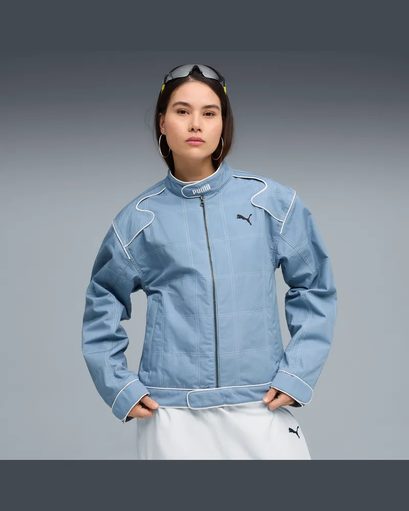 Puma Giacca stile racer FUTURE..ARCHIVE unisex, Abbigliamento, Blu Blue
