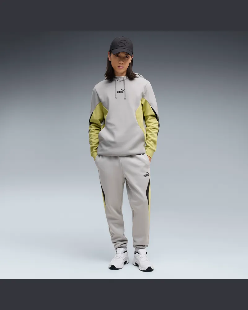 Puma Pantaloni sportivi a blocchi di colore Essentials da uomo, Accessori, Grigio Gray
