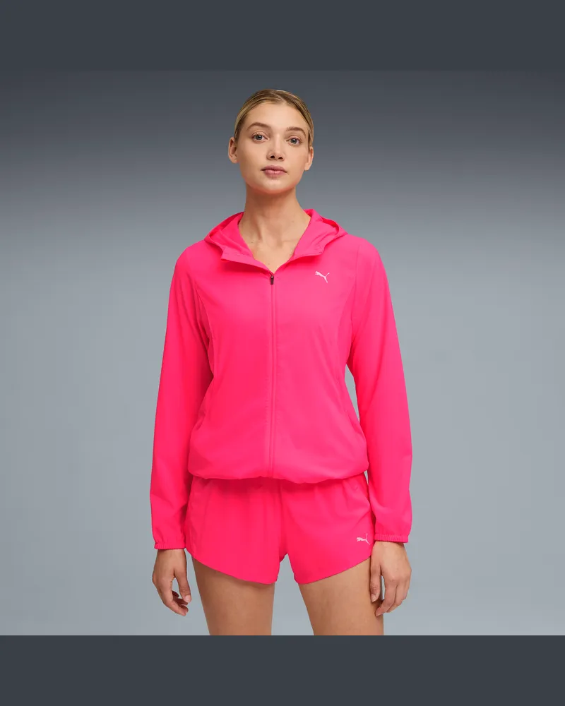 Puma Giacca da corsa in tessuto VELOCITY da donna, Abbigliamento, Rosa Pink